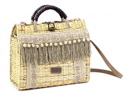 MALETIN PEQUEÑO CON CINTA GOLD EMBRODERY